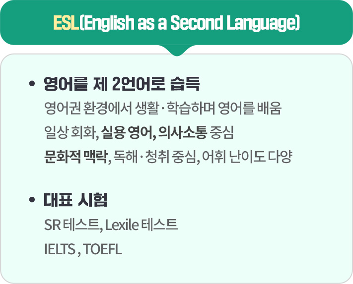 ESL(English as a Second Language)